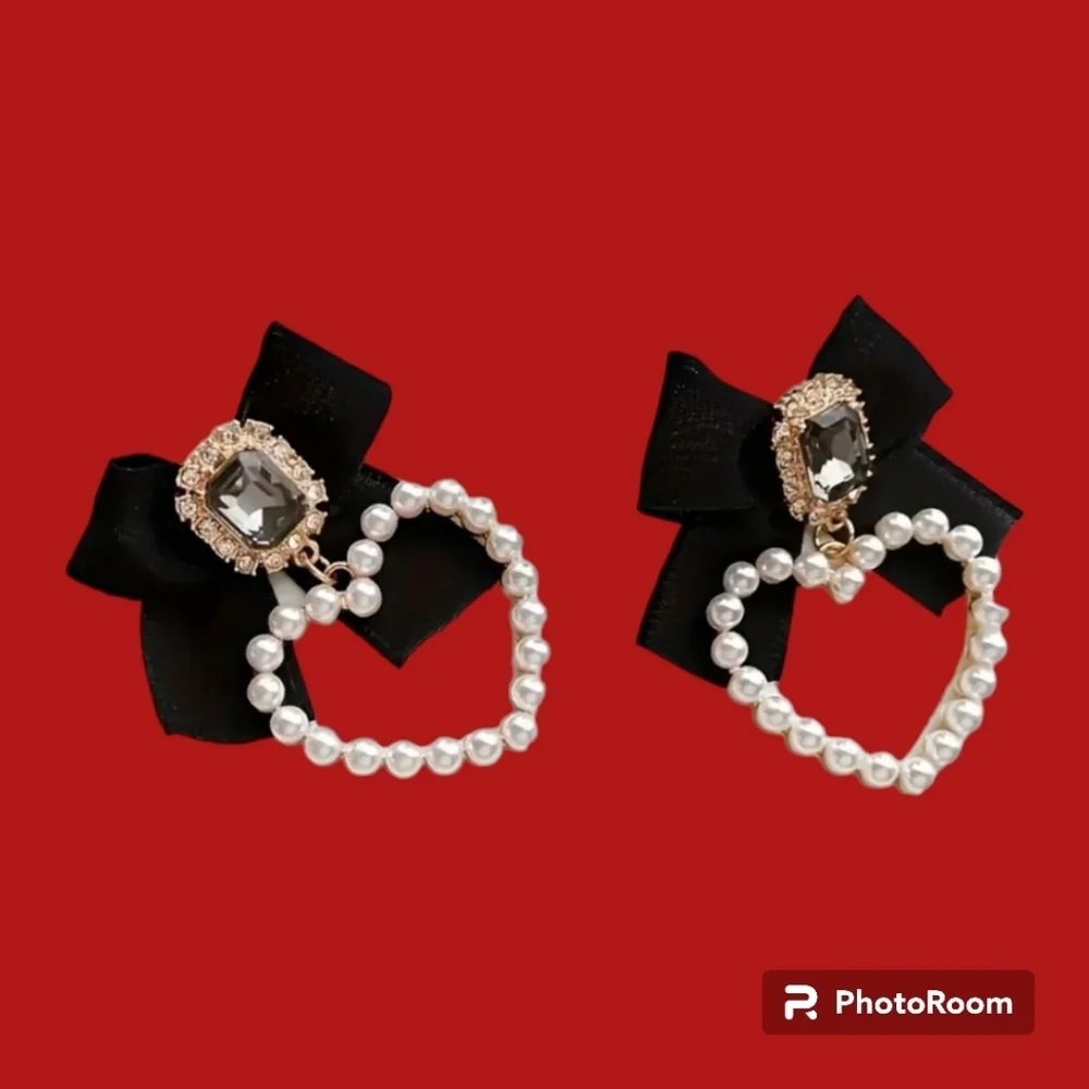 Nwt Vintage Romantic Style Faux Mini Pearls Drop Earrings